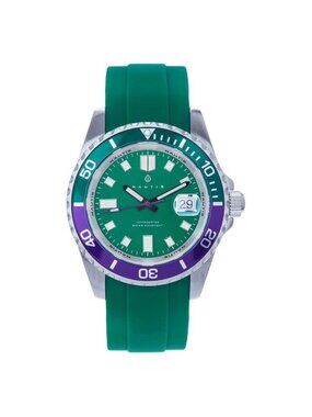NWT Nautis Interceptor Quartz Green Dial Men's Watch